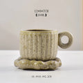 Axyaa Ceramic Coffee Mug & Snack Dish Set for Home Office Tea Drinking