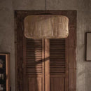 Axyaa Rattan Pendant Lamp: New Retro Handmade Chandelier for Living Room, Bedroom, and Restaurant