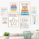 Axyaa Calm Corner Canvas Prints - Educational Classroom Wall Art for Home & School