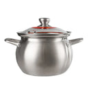 Axya 304 Stainless Steel Soup Pot for Gas & Induction Cooker, Thickened Design