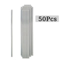 Axyaa Stainless Steel Reusable Drinking Straws - Set of 50