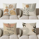 Axyaa Leaf Pattern Throw Pillow Cover for Sofa, Bedroom, Car – Abstract Design