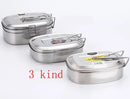 Axya Double Layer Stainless Steel Lunch Box - High Capacity, Square Shape