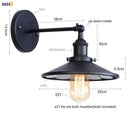 Axyaa Rustic LED Wall Lamp Sconce for Bedroom Dining Room Foyer Bathroom Mirrors