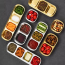 Axyaa Stainless Steel Seasoning Dish Sauce Tray Hot Pot BBQ Dipping Bowl