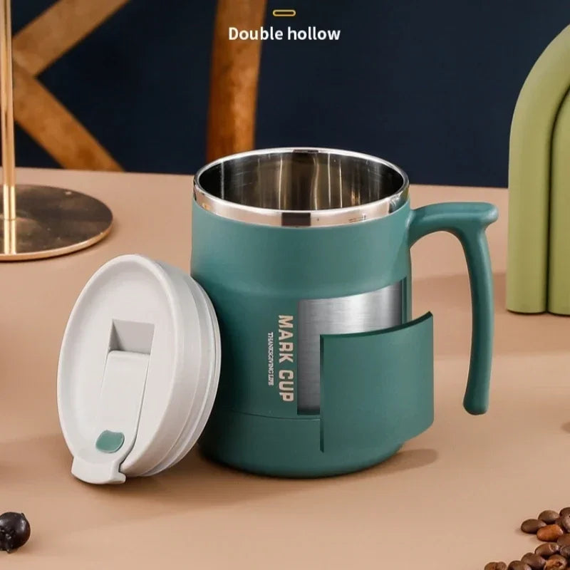 Axyaa Stainless Steel Insulated Travel Coffee Cup - Leak-Proof Mug for Home & Office