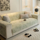 Axyaa Chenier Jacquard Sofa Cover 4 Season Universal Couch Cover Gray Green