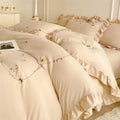 Axyaa Solid Color Bedding Set - Minimalist Style, Skin-Friendly, All-Season Comfort