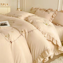 Axyaa Solid Color Bedding Set - Minimalist Style, Skin-Friendly, All-Season Comfort