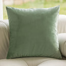 Embroidered Green Cushion Covers 45X45 - Axyaa Plush Throw Pillow for Sofa Décor