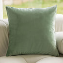 Axyaa Embroidered Green Cushion Covers 45X45, Plush Throw Pillow for Living Room