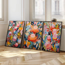 Axyaa Australia Banksia Flowers Canvas Prints for Modern Home Decor
