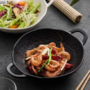 Axyaa Stone Ceramic Double Ear Soup Bowl - Restaurant Tableware