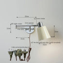Axyaa Modern Black Iron LED Wall Sconce for Home Decor