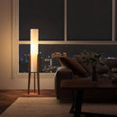 Axyaa Zen Style Black Walnut Floor Lamp