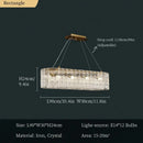 Axyaa Modern Luxury Crystal Chandelier Pendant Light Fixture