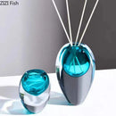 Axyaa Gradient Glass Vase Hydroponic Flower Pots Modern Home Decor