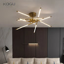 Axyaa Nordic Black LED Ceiling Chandelier for Home Decoration
