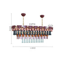 Axyaa Retro Ceramic Pendant Light, LED Dining Room Fixture