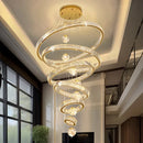 Axyaa Crystal Chandelier Pendant Light for Living Room Bedroom Ceiling Decor