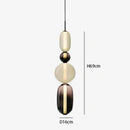 Modern LED Glass Pendant Light Chandelier for Stairs, Bedroom, Kitchen - Axyaa