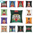 Axyaa Nutcracker Doll Print Sofa Cushion Cover - Home Decoration & Party Bedding