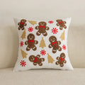 Axyaa Christmas Embroidered Pillowcase Set - 45x45cm