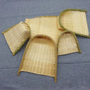 Axyaa Bamboo Weave Bread Basket Storage Tray Set