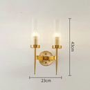 Axyaa Gold Metal Glass Pendant Light with LED, Chain Hanging Lamp for Modern Living Room