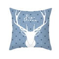 Axyaa Reindeer Print Cushion Cover: Nordic Modern Geometric Design for Home Sofa.