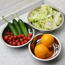 Axya Stainless Steel Dinner Plates Set for Kitchen Tableware and Outdoor BBQ