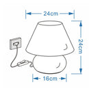 Axya Glass Mushroom Table Lamp for Bedroom and Living Room, Modern Nordic Design