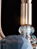 Axyaa Crystal Chandelier: European Luxury Lighting Fixture for Living Room and Restaurant
