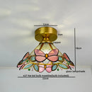 Axyaa Glass Copper LED Ceiling Lights: Modern Nordic Ceiling Lamp for Home Lighting
