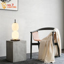 Axyaa Double-head Glass Gourd Table Lamp Marble Base - Modern LED Indoor Lighting