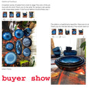 Axya Blue Ceramic Bowls | Nordic Style | Set of 3 | Restaurant Tableware