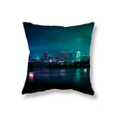 Axyaa City Building Night View Pillowcase