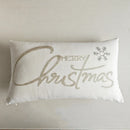 Grey Deer Christmas Tree Embroidered Cushion Cover by Axyaa – Cozy Living Room Decor
