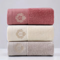 Axyaa Embroidered Cotton Towel Set for Home Households