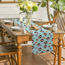 Axyaa Halloween Pumpkin Table Runner Farmhouse Kitchen Dining Decor