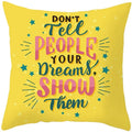 Axyaa Summer Ice Cream Cushion Cover - Yellow Fashion Home Decor