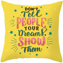Axyaa Summer Ice Cream Cushion Cover - Yellow Fashion Home Decor
