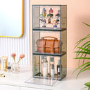 Axyaa Clear Acrylic Display Case Cube Miniatures Dustproof Organizer
