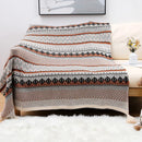 Axyaa Bohemia Floral Knit Throw Blanket: Cozy Home Decor & Sofa Cover