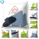 Axyaa Graffiti Art Throw Pillow Cover for Home and Hotel Decoration