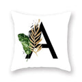 Floral Alphabet Pillow Case by Axyaa: Home & Car Decorative Cushion Cover