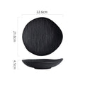 Axyaa Water Ripple Ceramic Plate - Restaurant Tableware