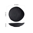 Axyaa Water Ripple Ceramic Plate - Restaurant Tableware