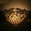 Axyaa Dragonfly Tiffany Stained Glass Wall Lamp for Elegant Lighting