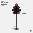 Axyaa Purple Ripple Villa Light: Luxury Grape Pendant Series & Floor Lamp